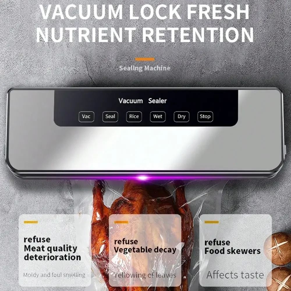 Kitchen Appliances Organizer - Sellador al Vacío Eléctrico con Botón