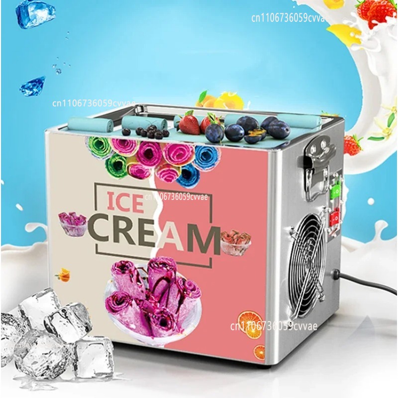 Ice Cream Maker Electric - Máquina de hielo frito de yogur,
