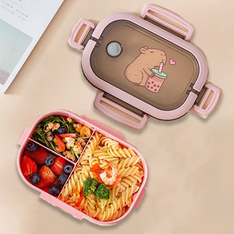Kitchen Appliances Organizer - Fiambrera Bento de Capibara con estampado