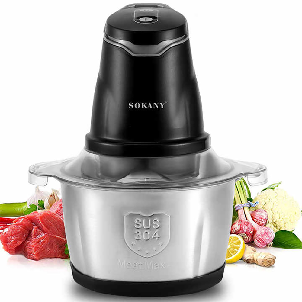 Food Processor Large - Picadora de carne eléctrica de 400W,