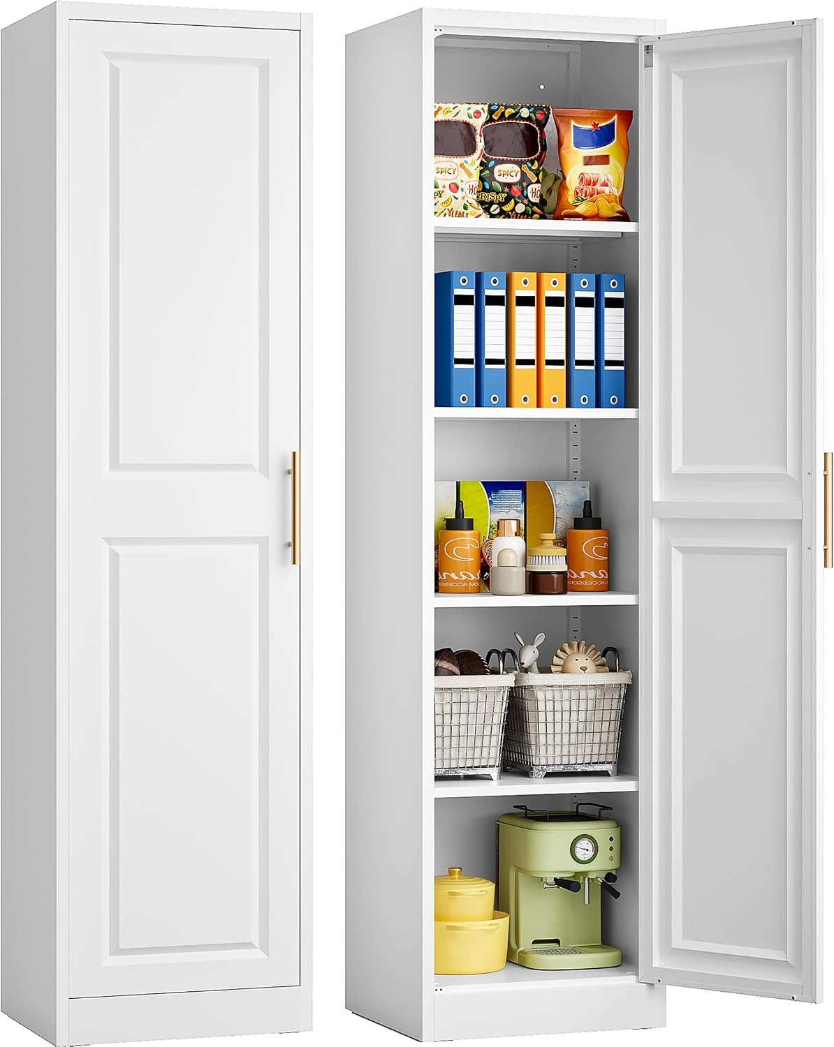 Kitchen Appliances Organizer - Armario de Almacenamiento Estrecho y Alto