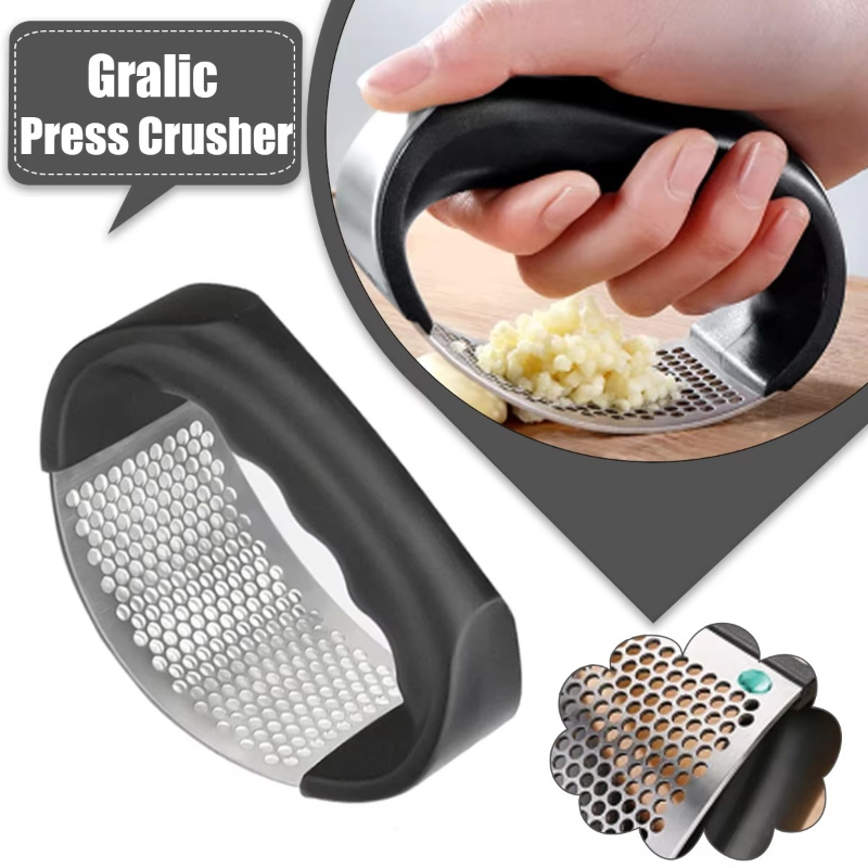 Kitchen Appliances Garage - Prensa de Ajo de Acero Inoxidable,