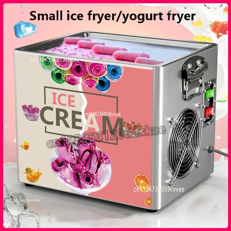 Máquina de hielo frito de yogu - Ice Cream Maker Electric reseña y precio