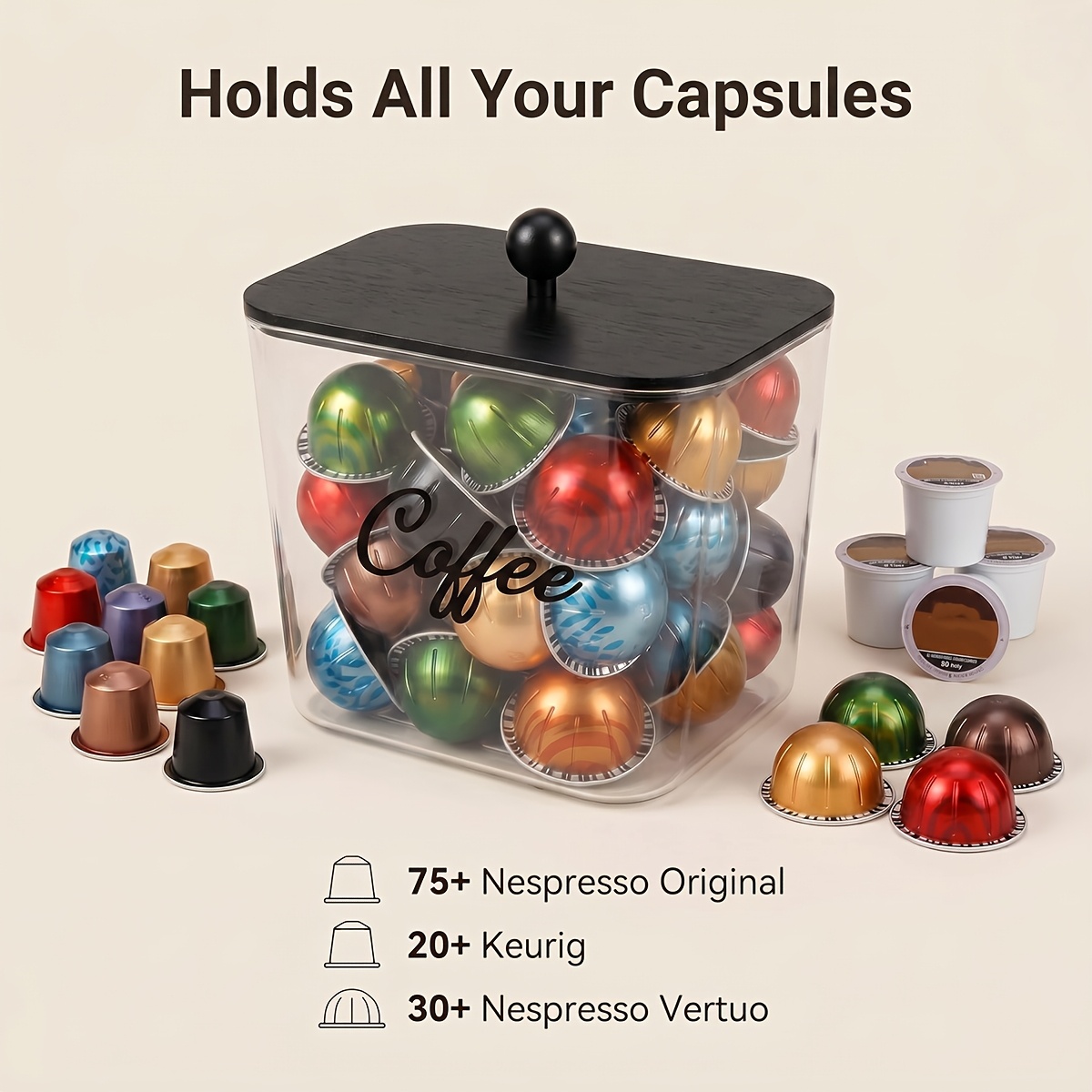 Organizador de Cápsulas de Caf - Kitchen Appliances Organizer reseña y precio