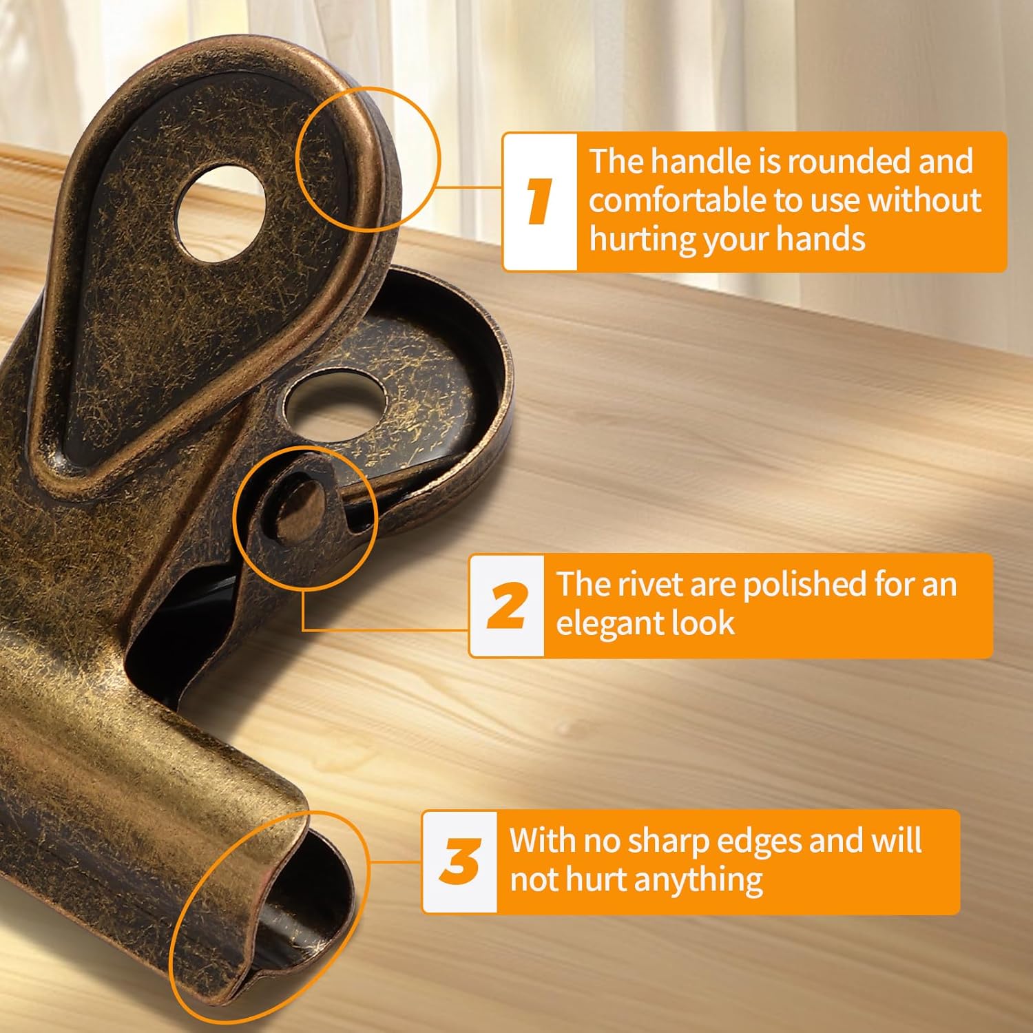 Clips Bulldog, 3 Piezas de Cli - Kitchen Appliances Organizer reseña y precio