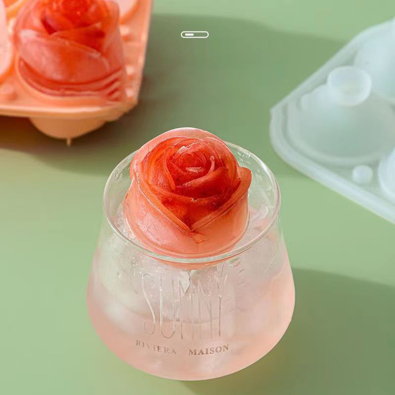 Moldes de hielo de rosas 3D, b - Kitchen Appliances Store reseña y precio
