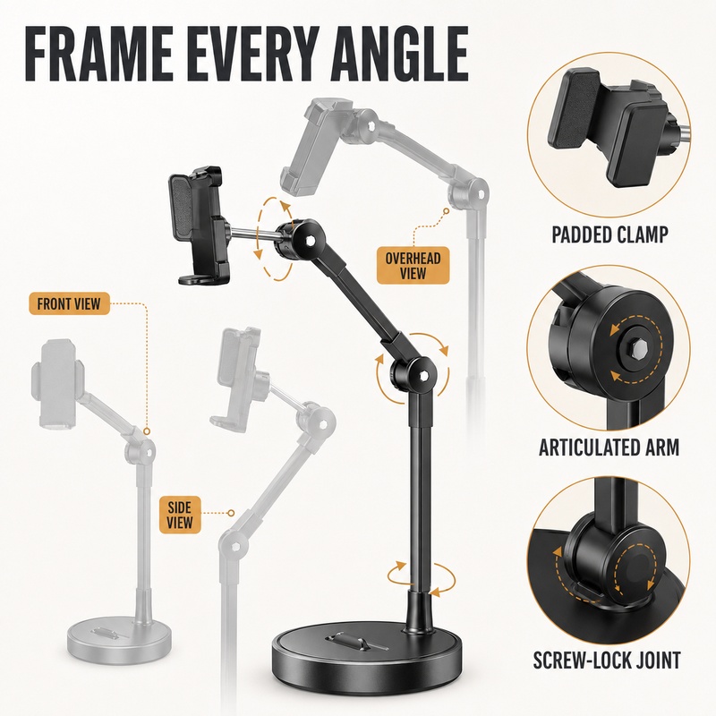 Soporte de Teléfono para Escri - Kitchen Appliances Video reseña y precio