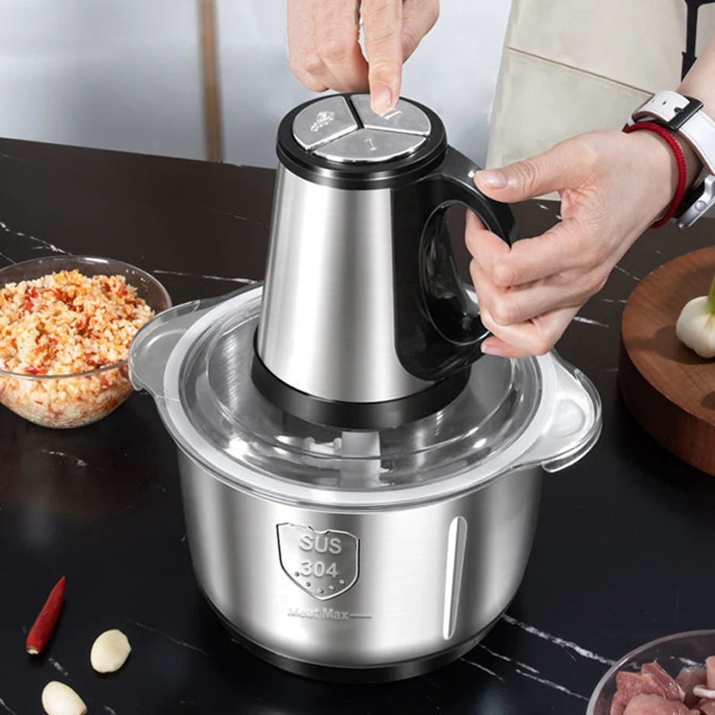 Picadora de carne de acero ino - Food Processor Large reseña y precio