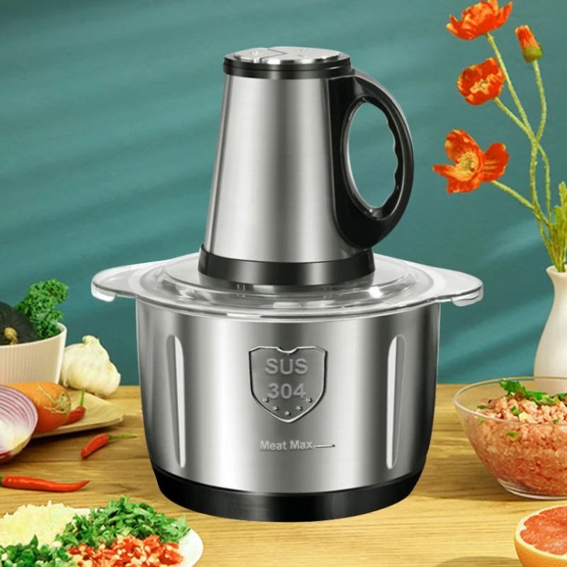 Picadora de carne de acero ino - Food Processor Large reseña y precio