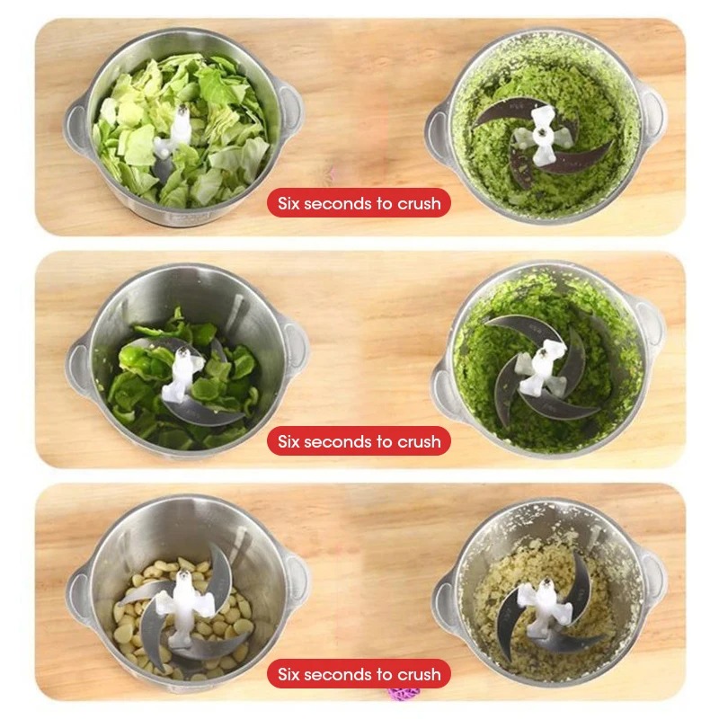 Picadora de carne de acero ino - Food Processor Large reseña y precio