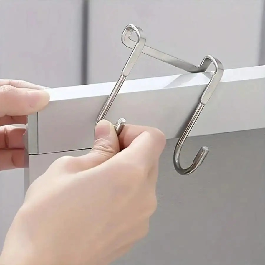 1/5 piezas de gancho doble en  - Kitchen Appliances Organizer reseña y precio