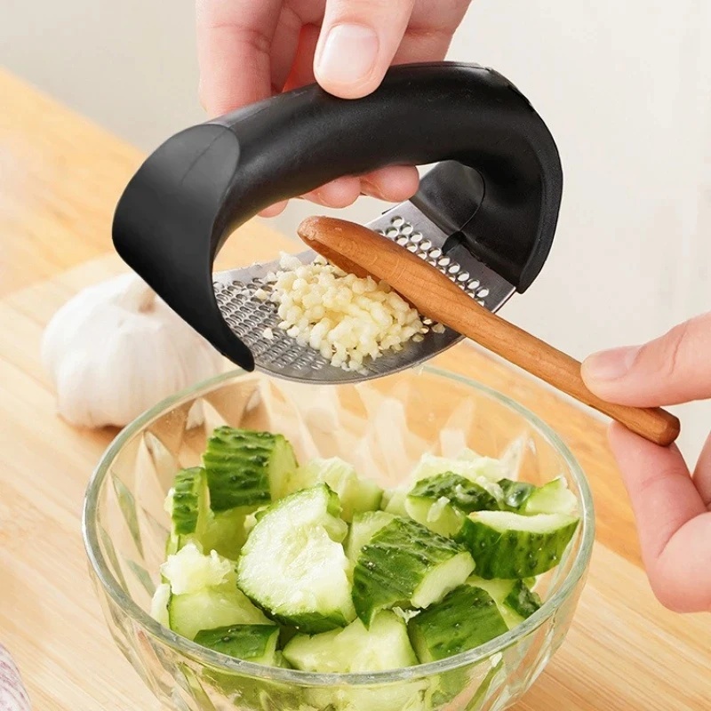 Prensa de Ajo de Acero Inoxida - Kitchen Appliances Garage reseña y precio
