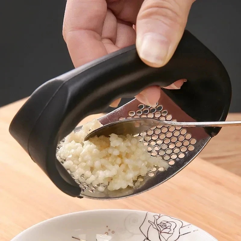 Prensa de Ajo de Acero Inoxida - Kitchen Appliances Garage reseña y precio