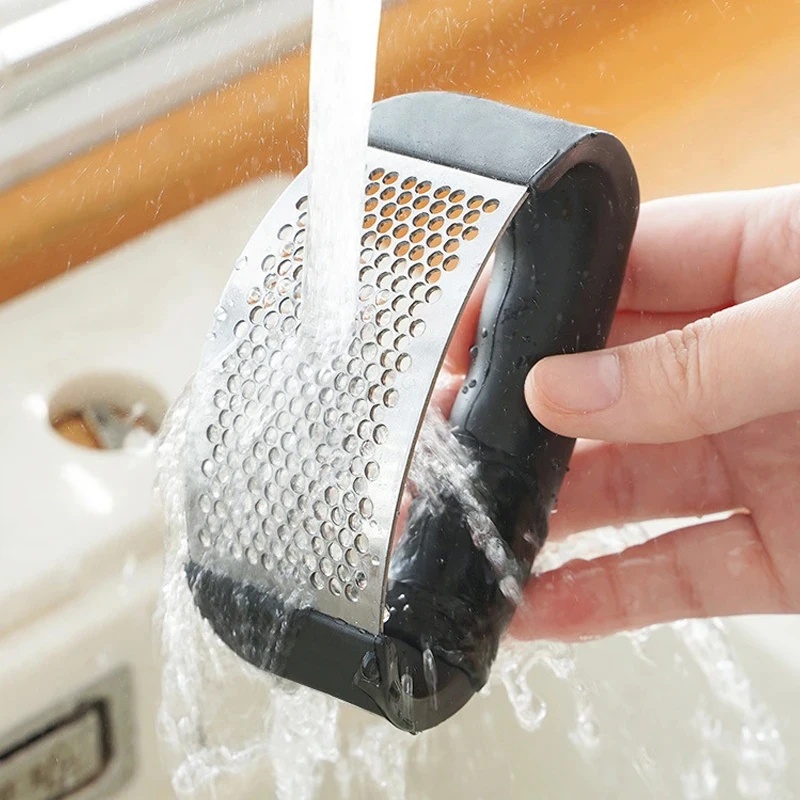 Prensa de Ajo de Acero Inoxida - Kitchen Appliances Garage reseña y precio